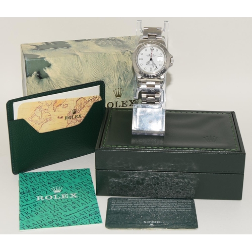 25 - Rolex Explorer model 16570, 1994 Boxed with service papers. (ref 4)