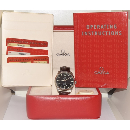 31 - Omega Gents Railmaster, 42mm, boxed and papers, from 2003