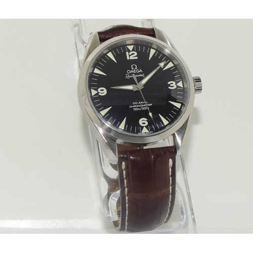 31 - Omega Gents Railmaster, 42mm, boxed and papers, from 2003