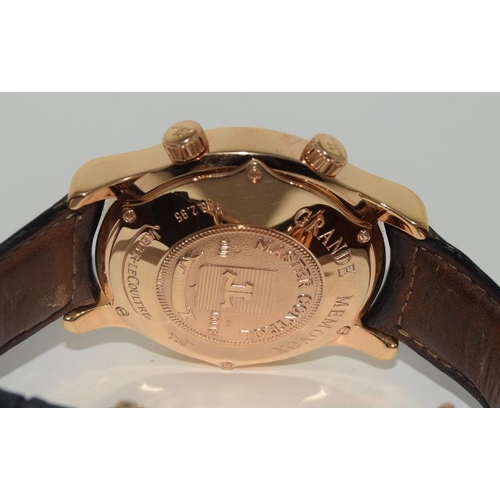 13 - Jaeger Lecoultre Master contorol Grande Memovox in rose gold, automatic perpetual calendar with alar... 