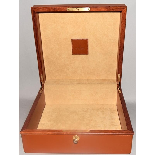 15 - Rare Rolex leather bound storage case with removable tray for eight watches, bought by the present o... 