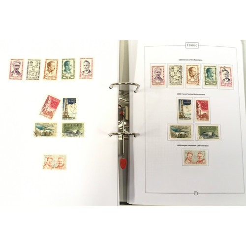 47 - Well presented folder of French stamps