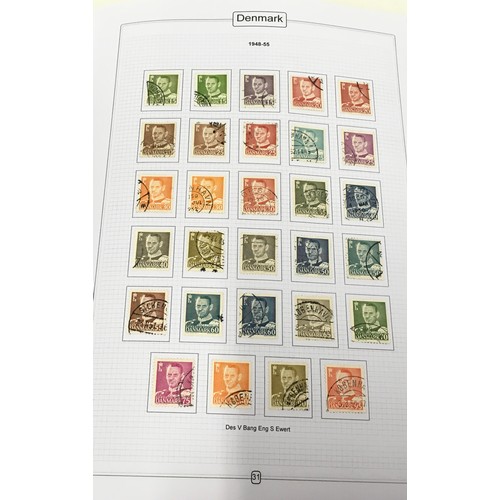 40 - Album of Danish stamps to include postage due's etc