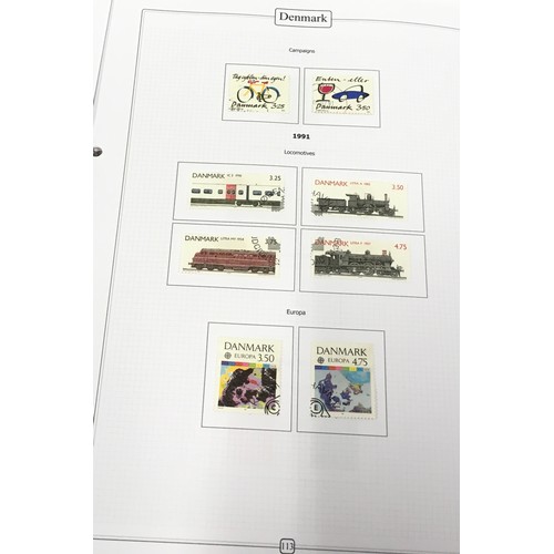 40 - Album of Danish stamps to include postage due's etc