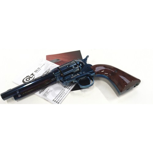 110 - Quality Umarex Colt 45 air pistol. Blued steel finish. Excellent condition and boxed. *RESTRICTIONS ... 