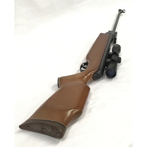 111 - Vintage Gamo Magnum .22 air rifle with camo kit bag. Overall length 43