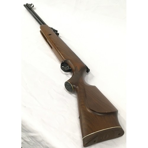 130 - Vintage Webley Eclipse MK1 .22 under lever air rifle in good condition. Comes in quality canvas gun ... 