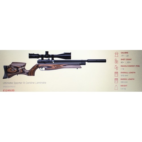 138 - Quality Air Arms S510 Ultimate Sporter air rifle with laminate stock. With fitted MTC Optics Viper X... 