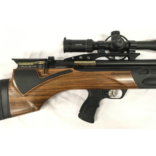 140 - Quality Daystate Pulsar air rifle in excellent condition with fitted Hawke Sidewinder 8-32x56 scope.... 