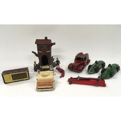 Barrett & Son Ltd Pixie tree house with figures together wit... | Barnebys