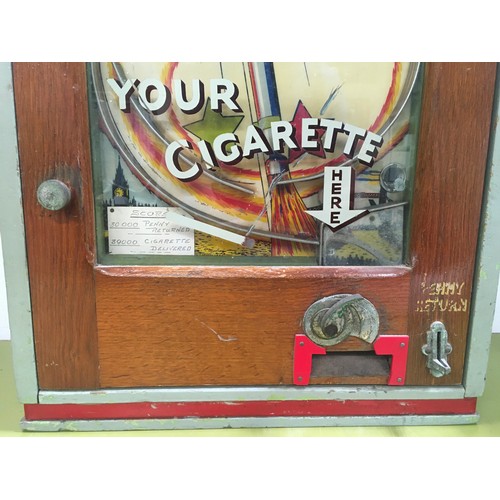 45 - Fireworks by Stephensons & Lovett rare cigarette vender, in good condition.