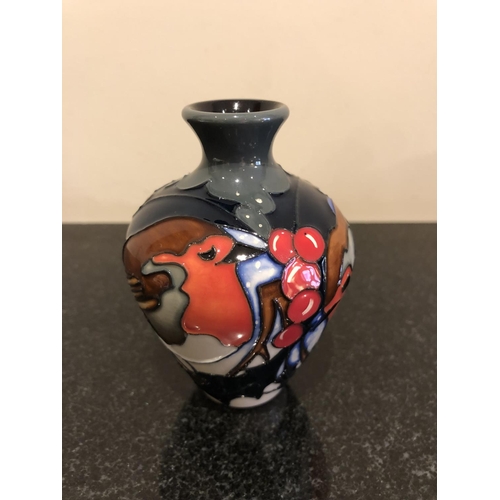 A Moorcroft Pottery Vase Decorated In The Brave Sir Robin