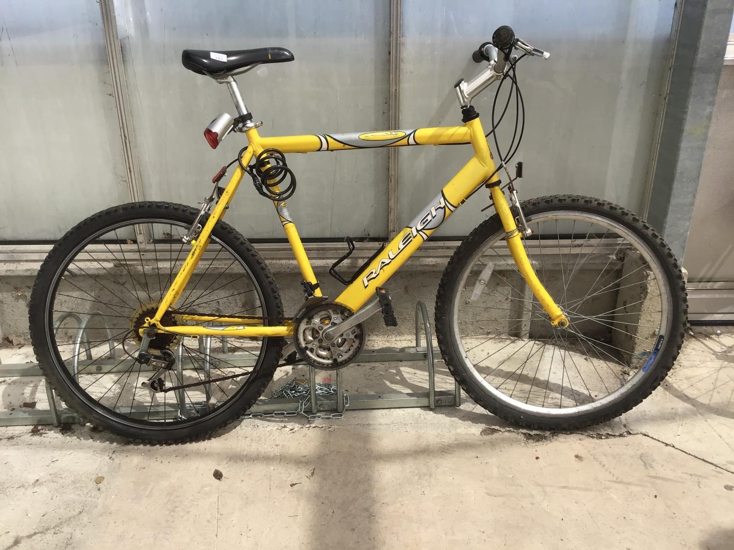 raleigh max bike yellow