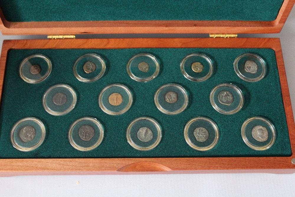 THE BIBLICAL HOLY LAND - JUDEA FOURTEEN COIN COLLECTION FROM THE TIME ...