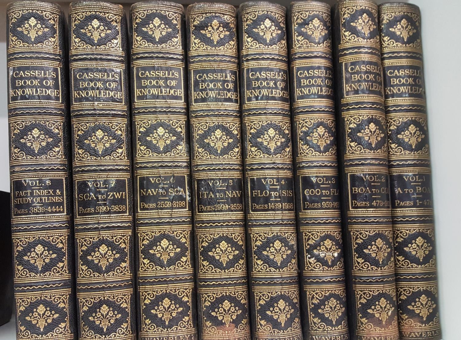 Cassells Book of Knowledge vol. 1 to 8. These editions were specially