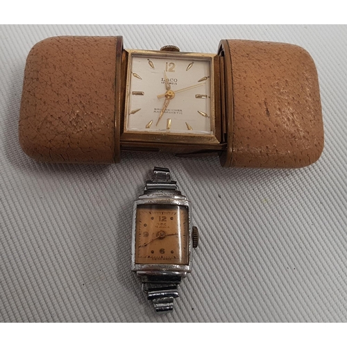 A 1950's Laco 17 Jewel Ladies Purse Watch along with an I.D.C. 15 ...