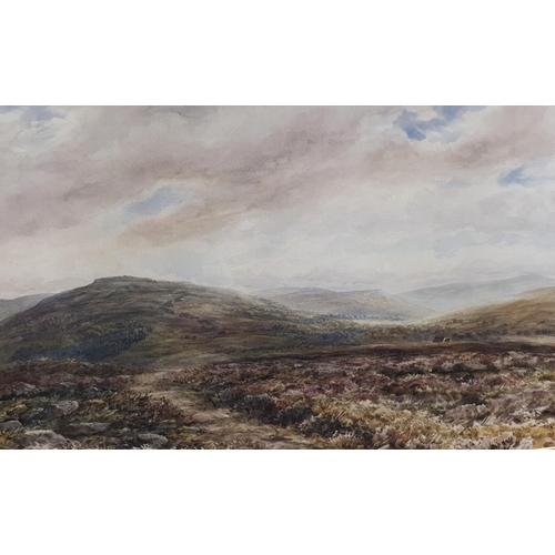19 - Barden Moor 'Looking Towards Bolton Woods Yorkshire' by James Orrock 1829-1913. Signed verso. 40 x 5... 