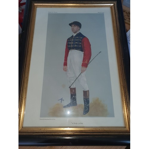 34 - A Limited Edition signed coloured Print 1979 by Peter Curling along with another Vanity Fair coloure... 
