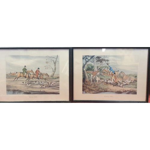 23 - A really good set of four 19th Century hand coloured Prints after Henry Alken. by T Sutherland sculp... 