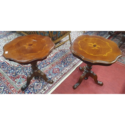 22 - A good pair of modern Side Tables. D 55 x H 58 cms approx.