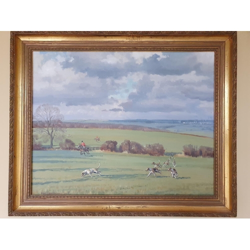 36 - Neil Cawthorne b1936 .A pair of 20th Century Oils of The Cottesmore Fox Hounds.  Signed and dated LL... 