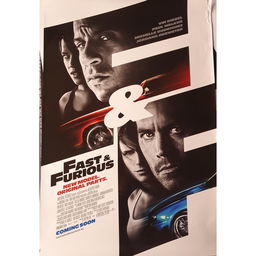 35 - A good selection of Movie Posters to include Sphere, Fred, Fast and Furious x 2, The Firm, Fighting,... 
