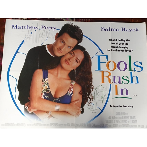 45 - A good selection of Movie Posters to include Fools Rush In, Fallen, Fathers Day, Never Let me Go, Na... 