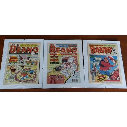 473 - A set of three The Beano and The Dandy Pictures.