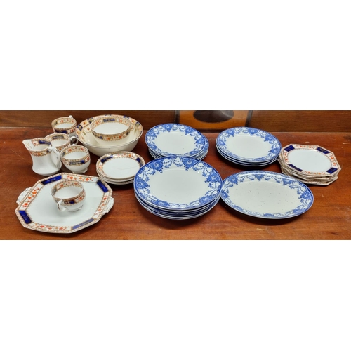 48 - A quantity of Losol Ware Venice pattern along with other part tea wares.
