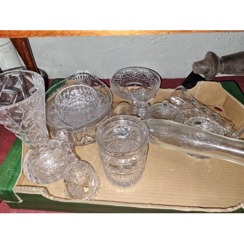 25 - A quantity of mainly Irish Crystal.