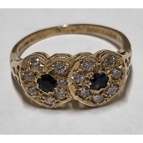 7 - A 9ct Gold dress Ring. Ring size N.