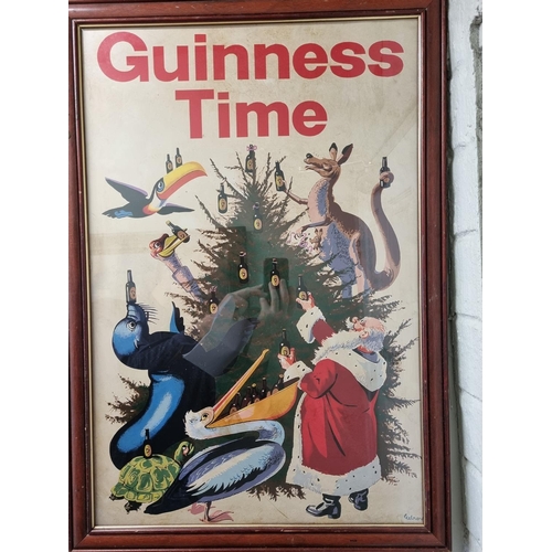 33 - A Guinness time advertising colour Print. 84 x 58cm approx.