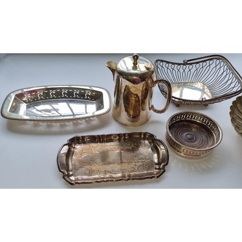 29 - A really good quantity of Silver Plate ware to include two Hotel grade Coffee Pots and decorative Ba... 