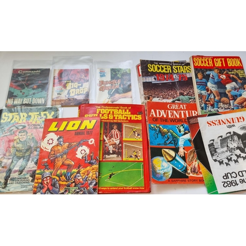 20C - A quantity of Marvel Comics, along with old Annuals, Toys etc.