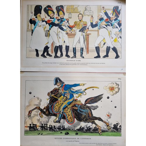 16a - A group of five 19th Century hand coloured Engravings of a Military nature.