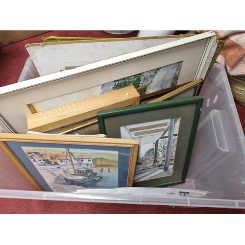 715 - A Box of Watercolours etc.