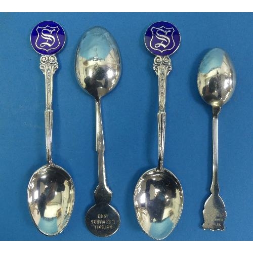 11 - Local Interest; A cased silver Commemorative Preserve Spoon, by Goldsmiths and Silversmiths Co., hal... 