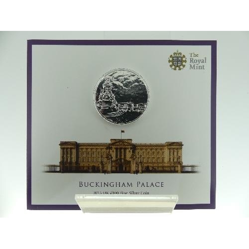 361 - The Royal Mint 2015 £100 fine Silver Coin, 'Buckingham Palace'.