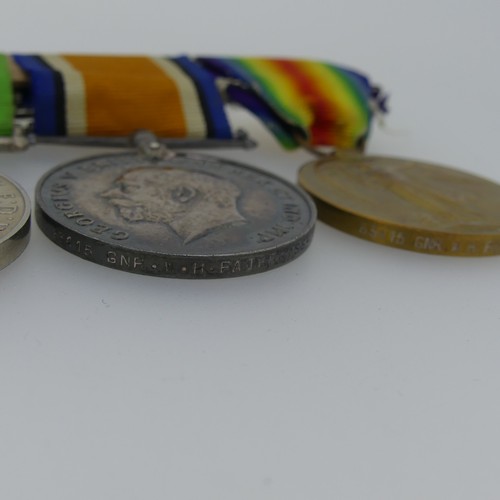 23 - 1914 Star Trio and Defence Medal, 63415 Gnr. W. Fairbrass R.H.A (on Star) 63415 Gnr W.H. Fairbrass R... 