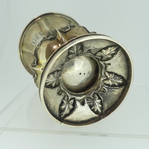 39 - A William IV silver Christening Mug, by Charles Fox II, hallmarked London, 1831, of campana form wit... 