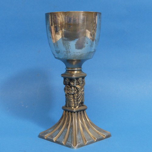 40 - An Elizabeth II silver Commemorative Goblet, by Hector Miller for Aurum Ltd, hallmarked London 1980,... 