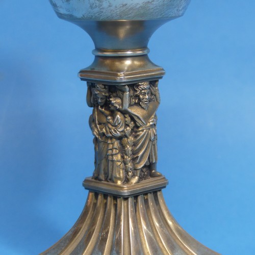 40 - An Elizabeth II silver Commemorative Goblet, by Hector Miller for Aurum Ltd, hallmarked London 1980,... 