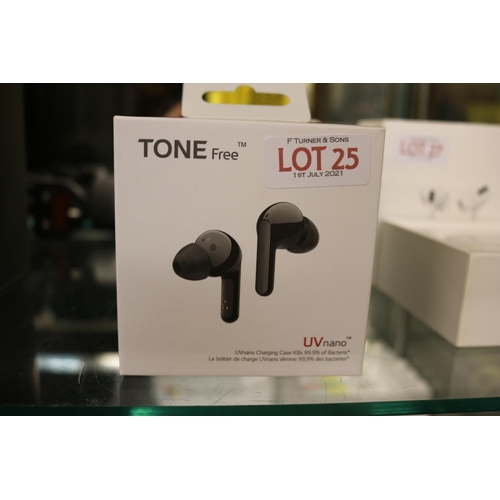 BOXED LG TONE FREE UV NANO WIRELESS EAR BUDS