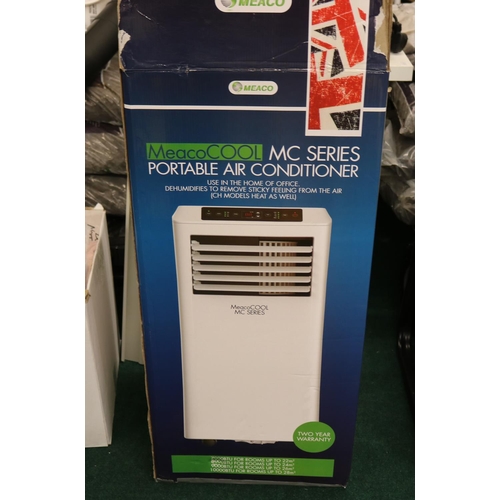 BOXED MEACO COOL PORTABLE AIR CONDITIONING UNIT WITH DEHUMIDIFIER WITH