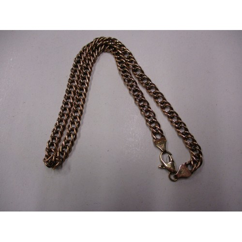 43 - A 9ct yellow gold chain link bracelet, approx. weight 12.6g approx. linear length 41cm,