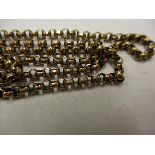 44 - A very long 9ct gold necklace chain, approx. weight 18.3g approx. linear length 147cm,