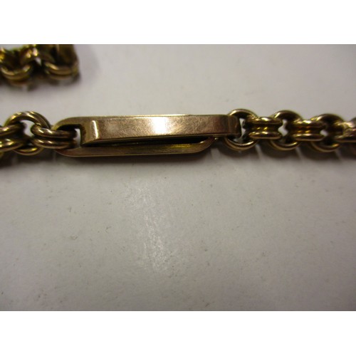 48 - An antique 9ct gold Albert chain, approx. weight 25.5g approx. linear length 34cm