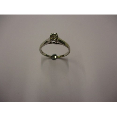 26 - An 18ct white gold diamond solitaire ring, approx. ring size T, approx. weight 3.5g, approx. stone d... 