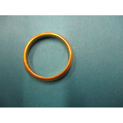 34 - A 22ct yellow gold wedding band, approx. weight 3.6g approx. ring size ‘L1/2’ approx. width 2.9mm