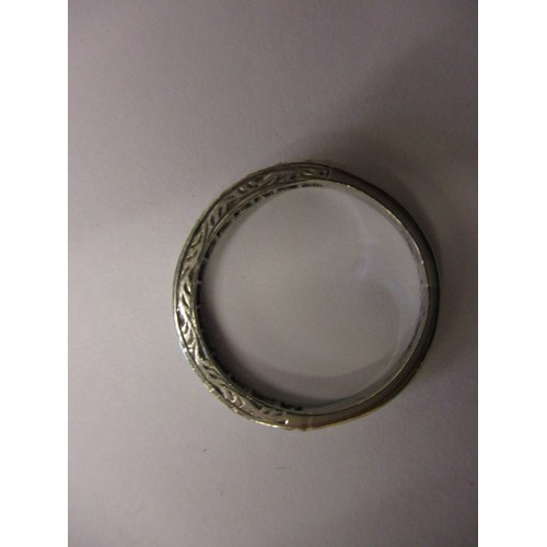 35 - An 18ct white gold diamond half eternity ring, approx. ring size M approx. weight 2.6g, in pre-owned... 